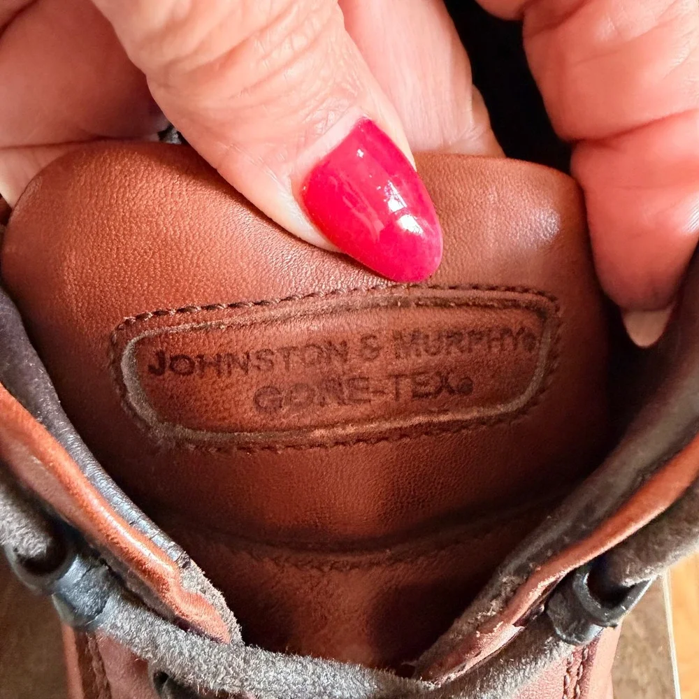 Johnston & Murphy‎ Passport Gore-Tex Waterproof Boots Mens 12M Brown Leather